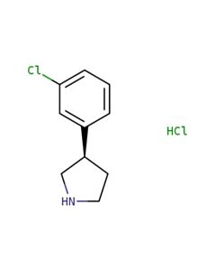 Astatech (R)-3-(3-CHLOROPHENYL)PYRROLIDINE HCL; 1G; Purity 95%; MDL-MFCD08751431